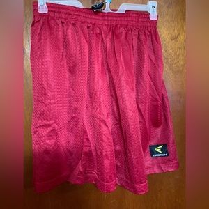 NWT XL mens Easton red mesh shorts.